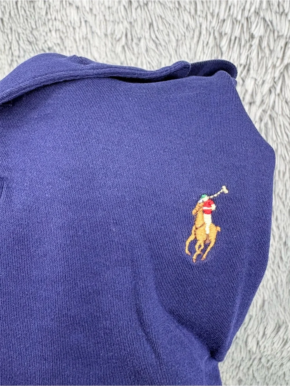 Polo Ralph Lauren Polo Shirt Mens Small Blue Custom Slim Fit Cotton Pony Logo